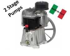 GRUPPO POMPANTE NB5 NUAIR HP 5,5 COMPRESSORE Bistadio Bicilindrico FINI BK114