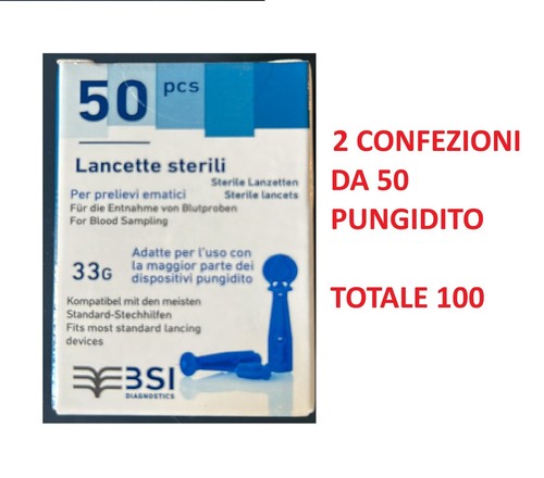 100 lancette pungidito sterili - 100,