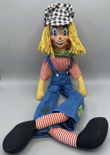 Bambola clown vintage anni - bambola,