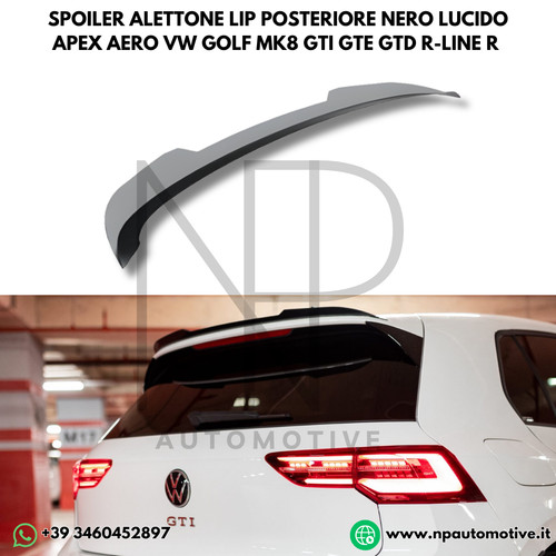 Spoiler posteriore nero - ✅,
