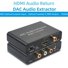 Convertitore audio digitale analogico DAC 3,5 mm HDMI ARC estrattore audio ottico SPDIF