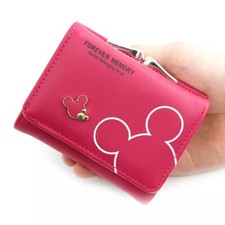 Portafoglio Donna Mickey Minnie Mouse Portamonete 