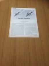 1970 HARRIER IN PRODUZIONE VSTOL OFFICINE FABBRICA A KINGSTON COSTRUZIONE AEREO