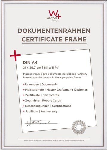 Walther design cornice - walther, argento