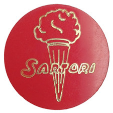 SARTORI GELATERIA GETTONE / BUONO D'ACQUISTO ANNI '70/80