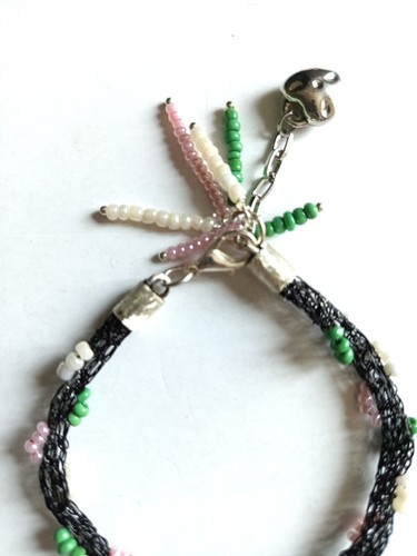 Bracciale filo metallo nero - filo,