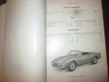 FIAT DINO Spider Coupe'  MANUALE CARATTERISTICHE e DATI Originale FIAT