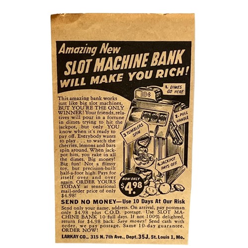 Pubblicità slot machine - pubblicità, banca