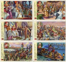 Figurine Lavazza serie n°76 Roma contro i Papi d'Avignone ANNO 1953 Chromo