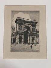 Giuseppe Nino Ramorino, Galleria V. Emanuele Milano. 1926 Incisione