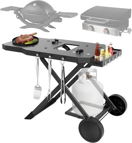 Portable grill cart - portable,