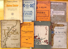G. Verdi, Puccini - Lirica tragedia opera dramma 8 voll. ed. Ricordi fine '800