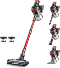 Aspirapolvere Senza Fili, Aspirapolvere Senza Fili a Bastone con LED Touch Screen, Anti-Tangl