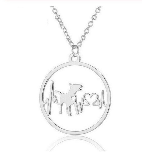 Collana con ciondolo cane - con,