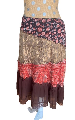Gonna patchwork vintage boho
