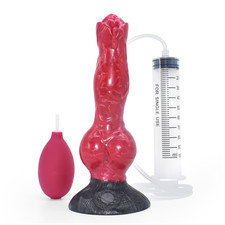 Dildo eiaculante pene eretto