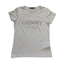 DENNY ROSE Maglia t-shirt bianca strass Tg XS