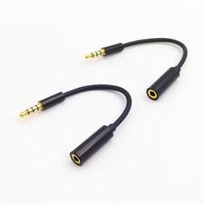 2PACK 10CM 3.5mm TRRS 4 Poli