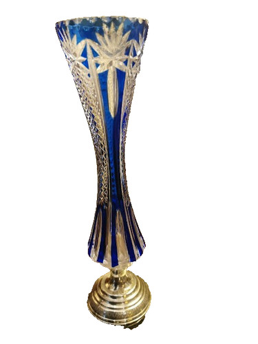 Vaso cristallo trasparente - vaso, blu