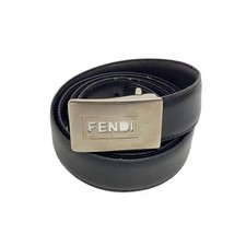 FENDI belt, silver, plain