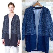 Zara Aztec jacquard spolverino