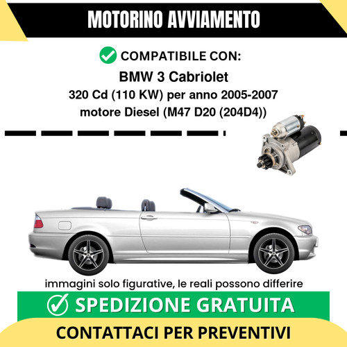 Motorino avviamento bmw - avviamento, 3