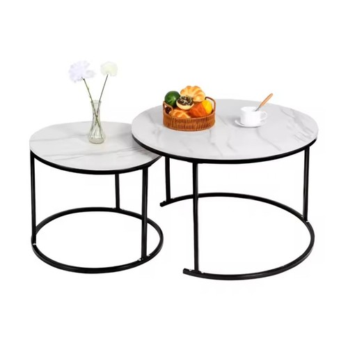 Round coffee table - round,