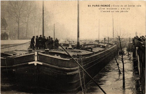 Cpa paris anxiete sur une - cpa,