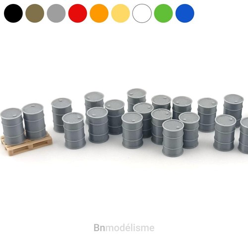 Lot barils bidons - 25,