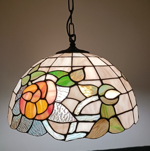 Lampadario tiffany vetro - lampadario, "tiffany"