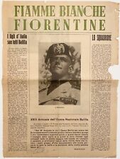 RSI FIAMME BIANCHE FIORENTINE SUPPLEMENTO A SVEGLIA APRILE 1944 REP.SOC.ITALIANA