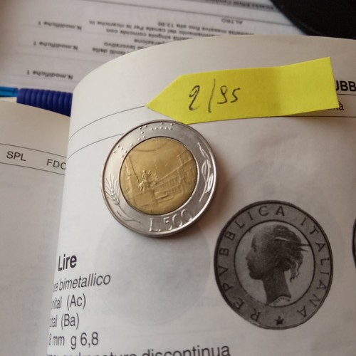 Moneta 500 lire del - 500, 1995