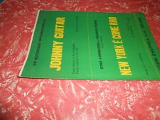 spartiti musicali vintage-JOHNNY GUITAR - NEW YORK è COME RHO-ED.MUS.CHAPPELL