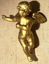 ANTICO grande ANGELO in legno dorato originale