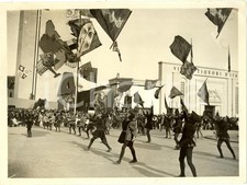 1936 MILANO Fiera Sbandieratori Padiglione VINI LIQUORI ITALIA *Foto DANNEGGIATA