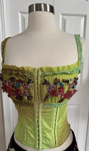 Corsetto vintage maglia pizzo