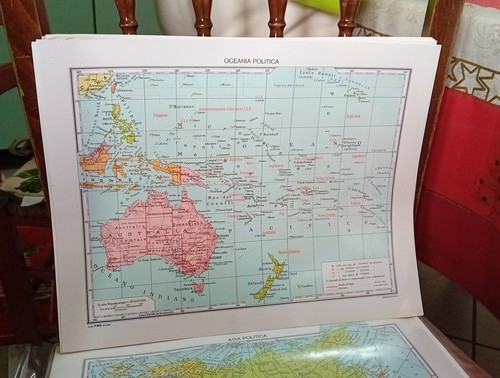 Cartina geografica oceania - cartina,