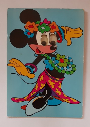 Cartolina occhi mobili - cartolina, minnie
