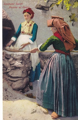 Cartolina nuoro costumi - cartolina, di