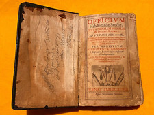 RARO LIBRO RELIGIOSO IN PELLE: "Officium Hebdomaae Sanctae" - 1698 - Venezia!!!