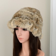 Womens Thick Warm Rabbit Fur