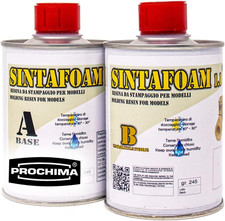 Resina Poliuretanica Sintafoam, Prototipazione, Modellismo, Neutro A+B, 500 Gr