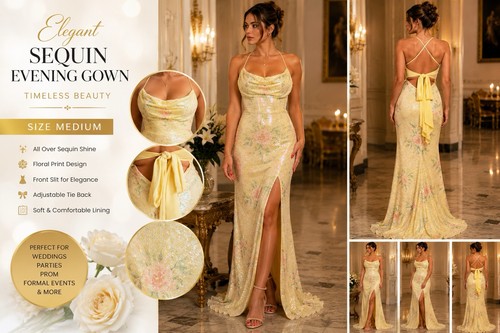 Abito sera donna paillettes - da,