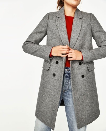Cappotto doppiopetto zara - cappotto,
