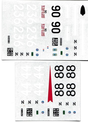 Decal alfa romeo - 1/43,