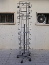 Espositore girevole porta depliant - cartoline - ecc. cm175x40 n.31 tasche.