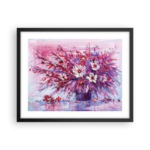Poster 50x40cm impasto fiori - poster,