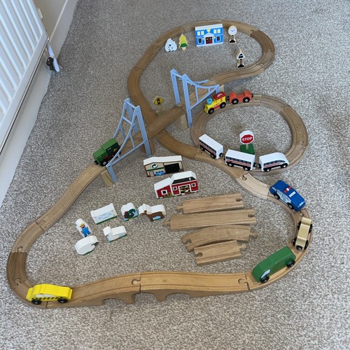 Set treno legno con - set, in