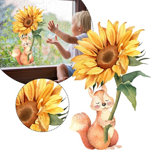 Adesivi murali girasole facile - murali,