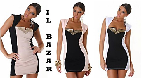 Vestito donna mini abito corto